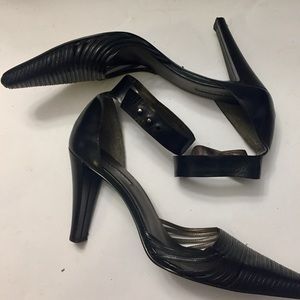 Enzo Angiolini 100% Leather Ankle Strap Heels SZ10